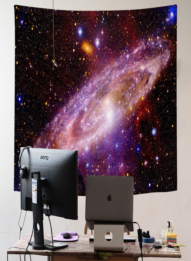 PSYHILAR Blacklight Posters for Adults and Teens, Space Galaxy Backdrop UV Reactive, Black Light Tapestry for Boys Room (59 x 51 Inches) - Image 5